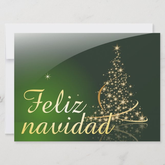 Motivo navideño verde con arbol de navidad V2,0 (Vorderseite)