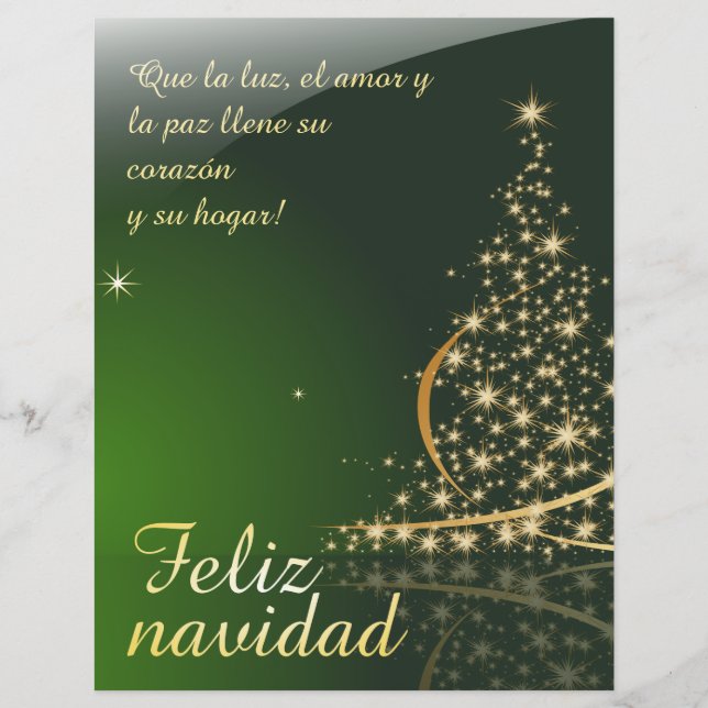 Motivo navideño verde con arbol de navidad V2,0 (Vorderseite)