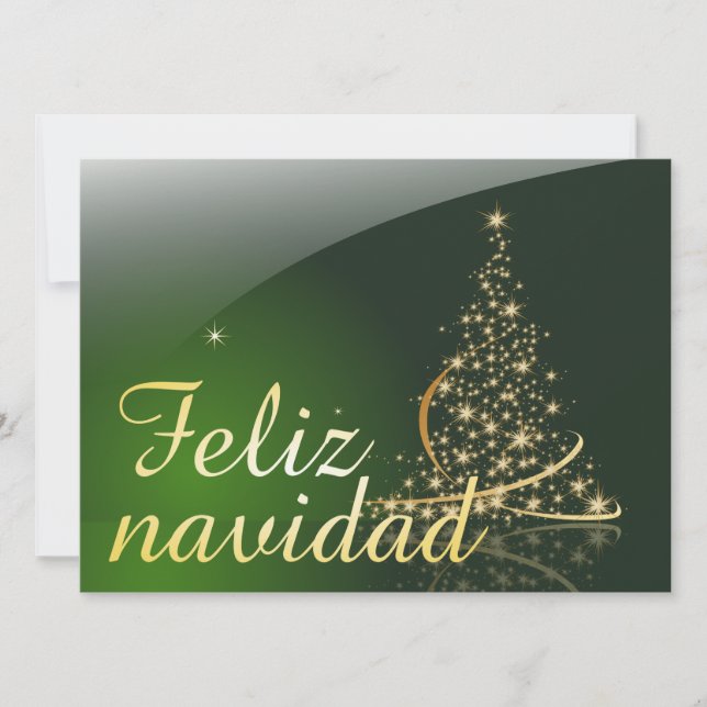 Motivo navideño verde con arbol de navidad V2,0 (Vorderseite)