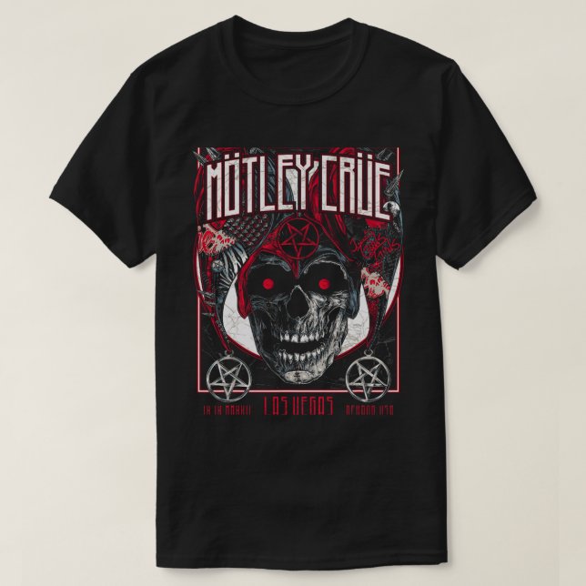 Mötley Crüe 2The Stadion Tour Las Vegas T-Shirt (Design vorne)