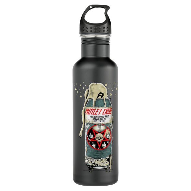 Mötley Crüe Das Stadion Tour Milwaukee Event Edelstahlflasche (Vorderseite)