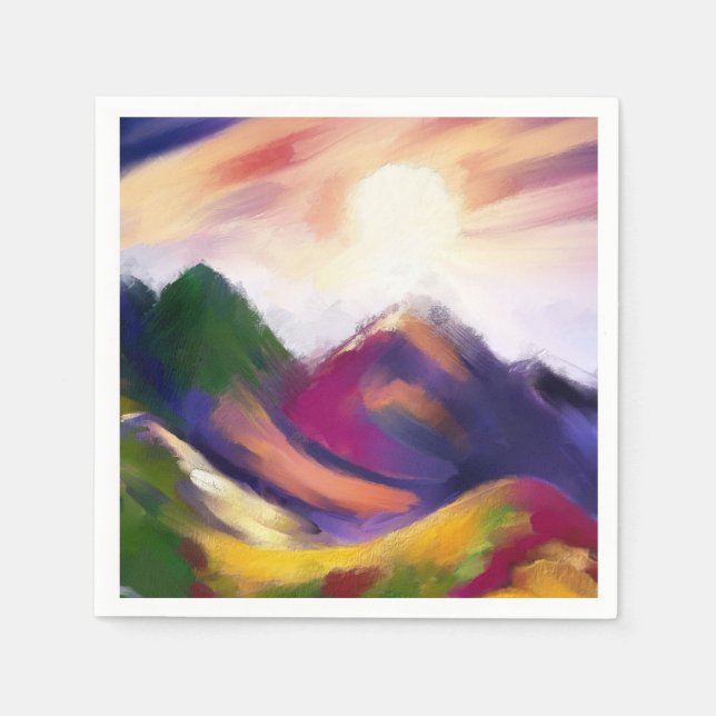 Motley Mountains Napkins Serviette (Vorderseite)