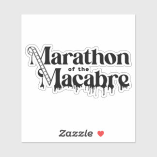 MOTM24-Aufkleber - Schwarzes Logo auf Weiß Aufkleber