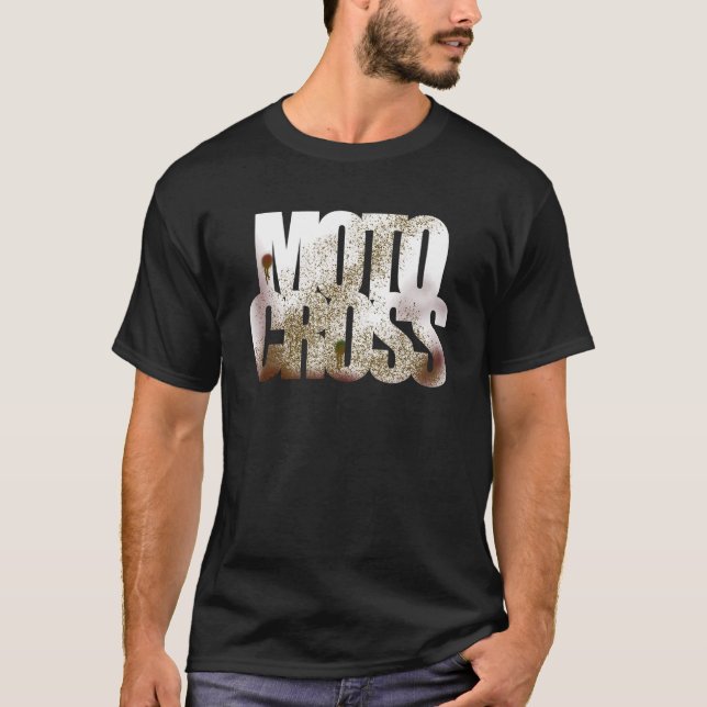 Moto Cross Dirt Look T-Shirt (Vorderseite)