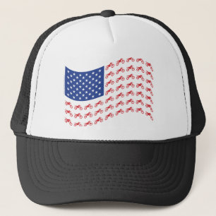 mOTO-cROSS-fLAG-wAVE Truckerkappe