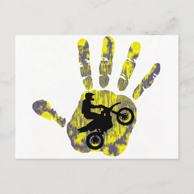 Moto Fresh Paint Postkarte (Vorderseite)