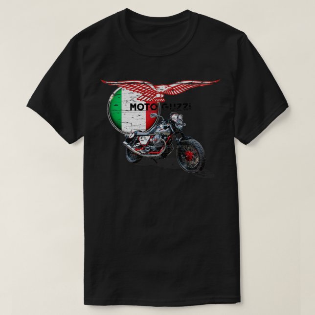 Moto Guzzi erschüttert T-Shirt (Design vorne)