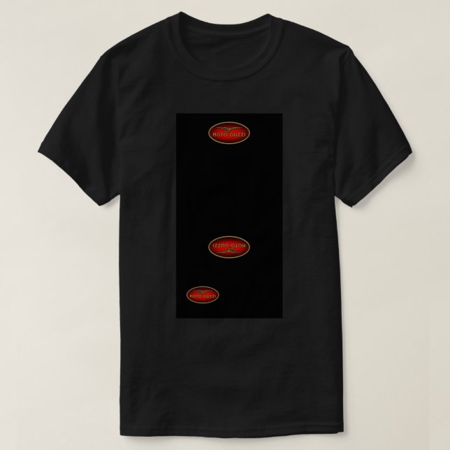 Moto Guzzi Logo Typ 1 Farbflaschen T-Shirt (Design vorne)