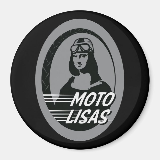 Moto Lisas Round Magnet (verschiedene Größen verfü (Vorne)