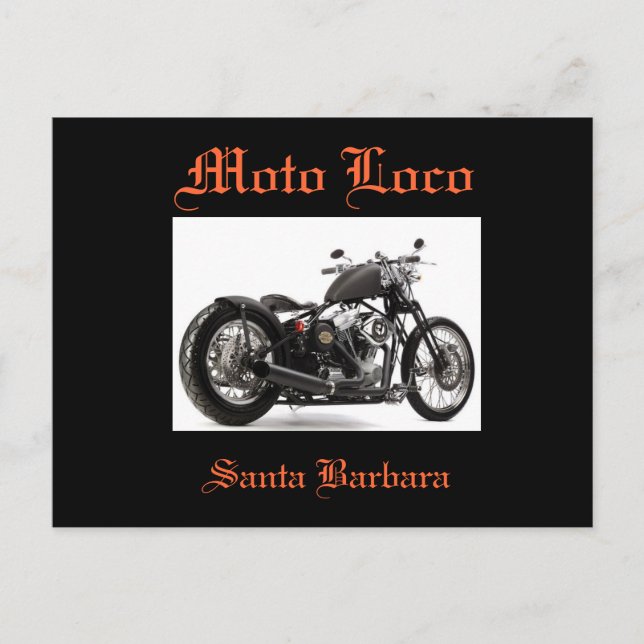 Moto Loco Santa Barbara - Postkarte (Vorderseite)