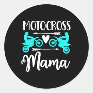 Moto Mama Dirt Bike Motocross Mutter Racing Atv Runder Aufkleber