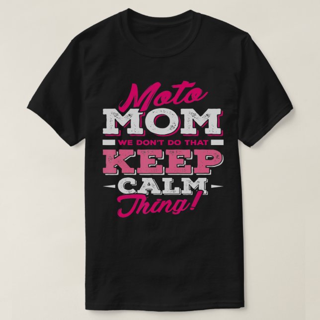 Moto Mama Funny Motocross Dirt Bike T-Shirt (Design vorne)