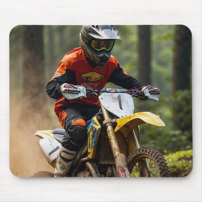 Moto-Mischen - Motocross-Renner Mousepad (Vorne)