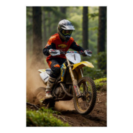 Moto-Mischen - Motocross-Renner Poster
