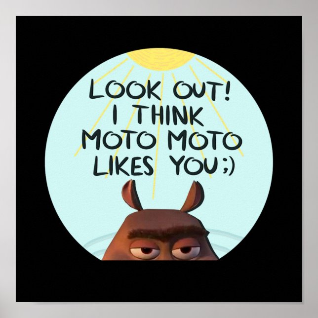 Moto Moto gefällt dir Poster (Vorne)