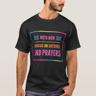 Moto motocross Dirk Racing Mama Dirtbikes und T-Shirt