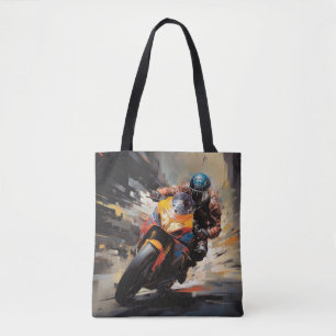 Moto Race Action Sport Malerei Abstrakte Art Deco