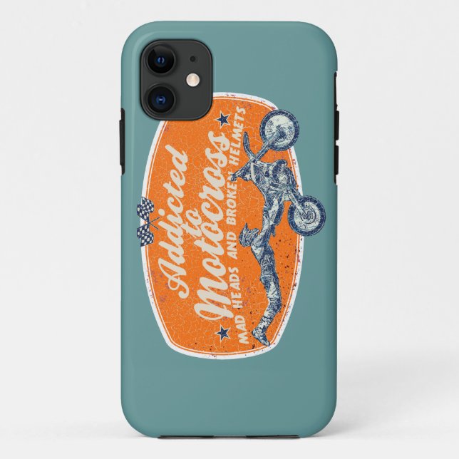 Moto Rennen Case-Mate iPhone Hülle (Rückseite)