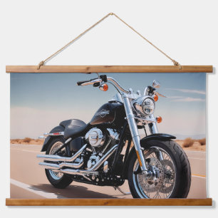 Moto Wandteppich Mit Holzrahmen