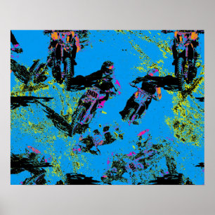 Moto-xing - Motocross-Rennfahrer Poster