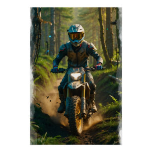Moto-xing - Motocross-Rennfahrer Poster
