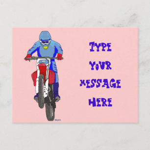 Motocross 100 postkarte