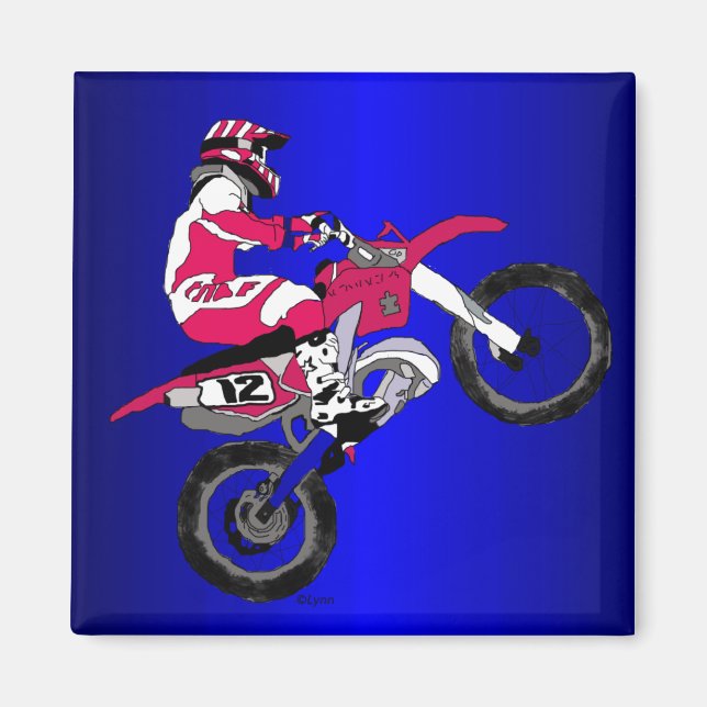 Motocross 302 magnet (Vorne)