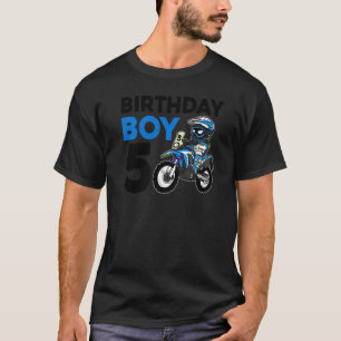 Motocross 5. 5 Jahre Altes Dirt Bike Geburtstagspa T-Shirt