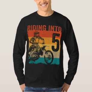 Motocross 5 Jahre alt Dirt Bike 5. Geburtstagspart T-Shirt