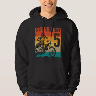Motocross 5 Jahre altes Dirt Bike 5. Geburtstagsfe Hoodie