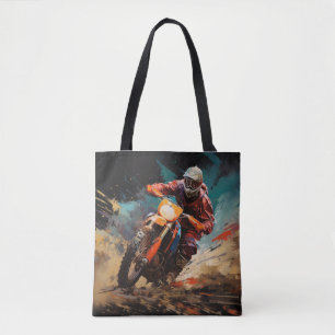 Motocross Action Sport Malerei Abstrakte Art Deco