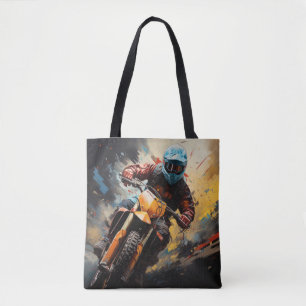 Motocross Action Sport Malerei Abstrakte Art Deco