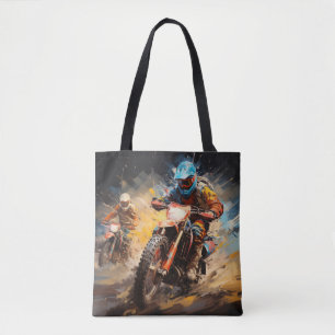Motocross Action Sport Malerei Abstrakte Art Deco
