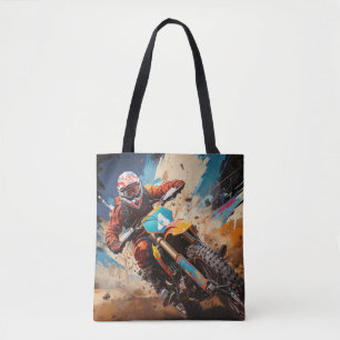 Motocross Action Sport Malerei Abstrakte Art Deco