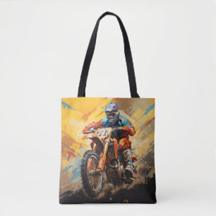 Motocross Action Sport Malerei Abstrakte Art Deco