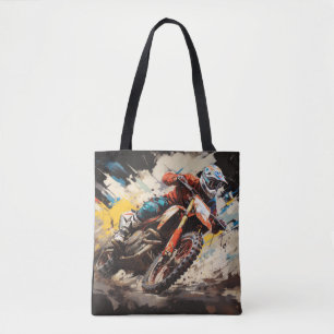 Motocross Action Sport Malerei Abstrakte Art Deco