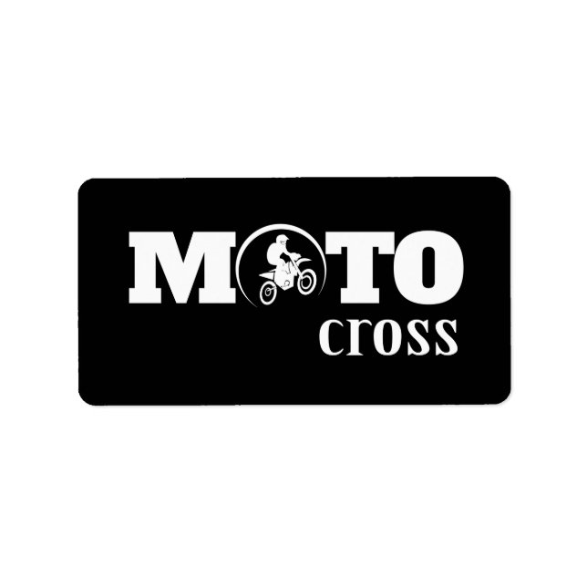 Motocross Adressaufkleber (Vorne)