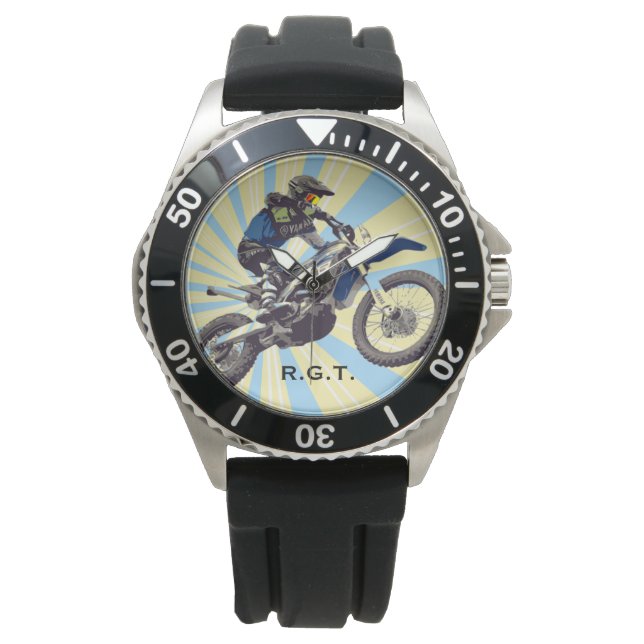 Motocross Armbanduhr (Vorderseite)