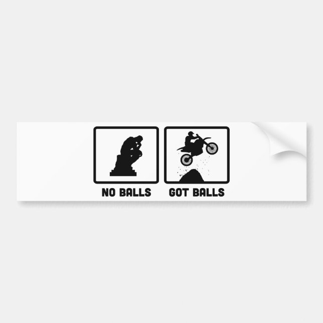 Motocross Autoaufkleber (Vorne)