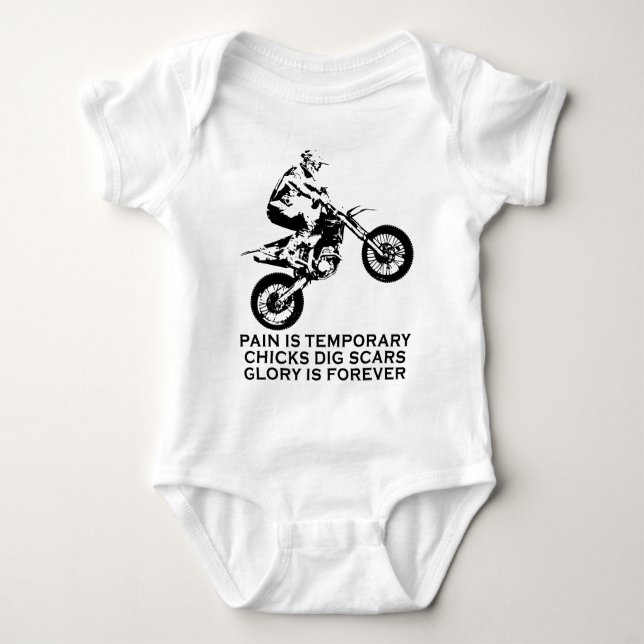 Motocross Baby Strampler (Vorderseite)