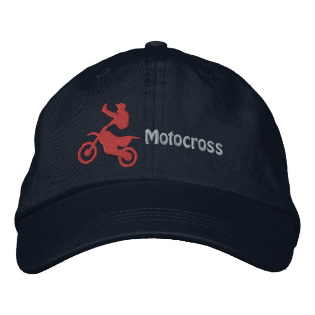 Motocross bestickte Cap Baseballkappe (Vorderseite)