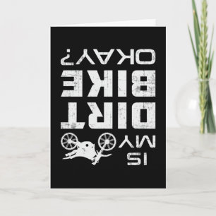Motocross Biker Dirt Bike Motorrad Funny Gift Karte
