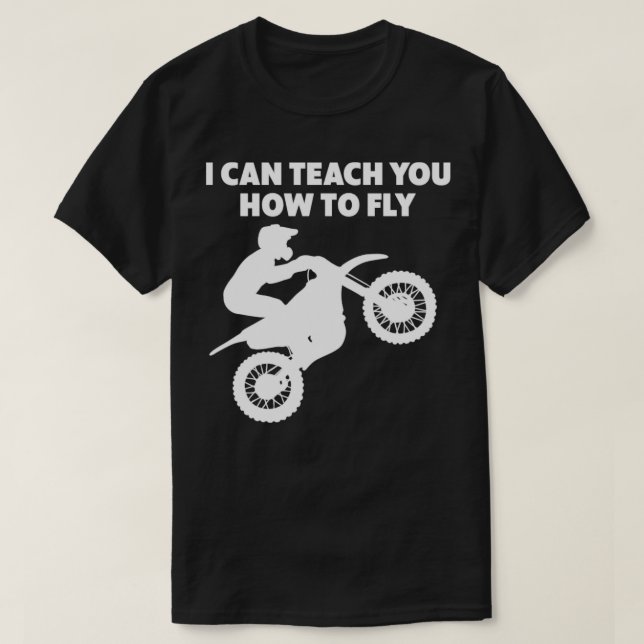 Motocross Biker Dirt Bike Motorrad Unterricht T-Shirt (Design vorne)