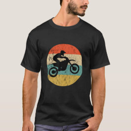 Motocross Biker Vintag Retro Sunset Enduro Superma T-Shirt