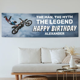 Motocross Birthday | Mann, Myth, Legende Banner