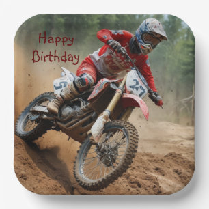 Motocross Birthday Pappteller