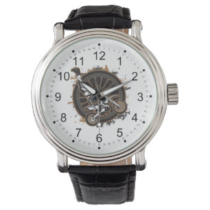 Motocross-Bremsung Armbanduhr