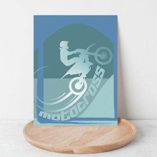 Motocross-Cross-Dirtbike moto-x Postkarte