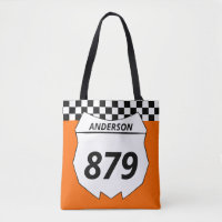 Motocross Custom Dirt Bike Number Plate auf Orange
