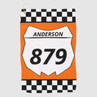 Motocross Custom Dirt Bike Number Plate auf Orange